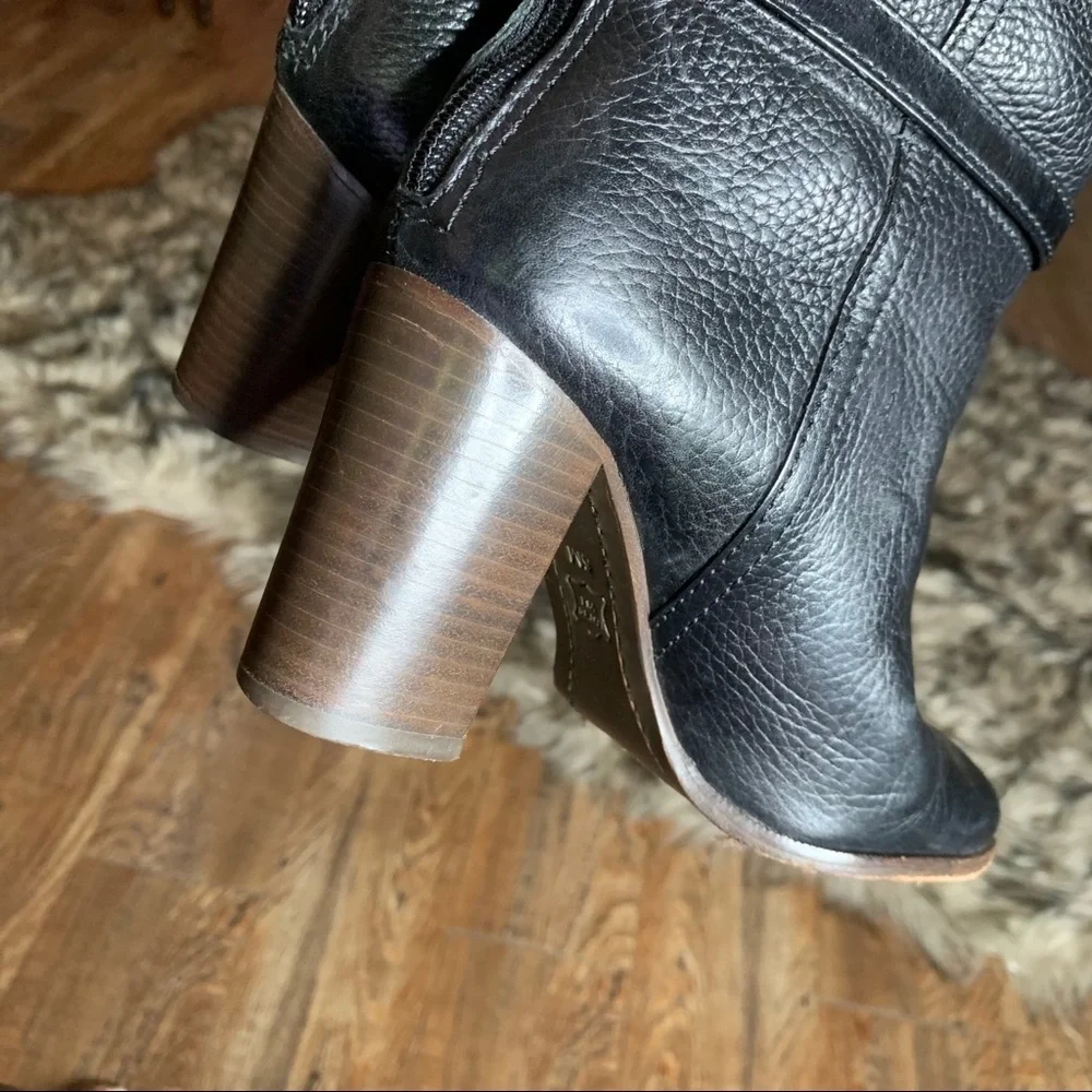 Tory Burch Black‎ Jenna Tumbled Leather Boots shoes luxury